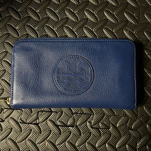 Royal Blue Tory Burch Continental Wallet